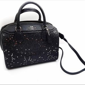 Coach Micro Bennett Star Glitter Crossbody